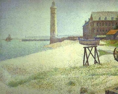 The Lighthouse at Honfleur by Georges Seurat