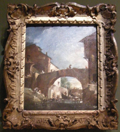 The lock at Dolo on the Brenta: Capriccio by Francesco Guardi