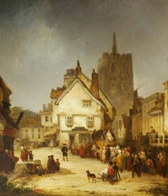 The Market Place, St Albans by George Jones