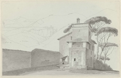 The Monastery at Vicovaro, and the Porter’s Lodge of the Villa Borghese by Josephus Augustus Knip