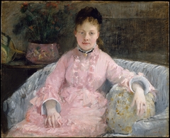 The Pink Dress (Albertie-Marguerite Carré, later Madame Ferdinand-Henri Himmes, 1854–1935) by Berthe Morisot