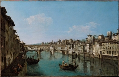 The Ponte Vecchio, Florence by Bernardo Bellotto