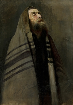 The Praying Jew. by Aleksander Grodzicki