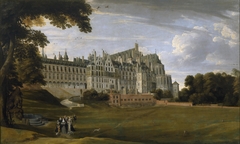 The Royal Palace in Brussels (The Palace of Coudenberg) by Jan Brueghel the Younger