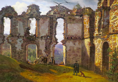 The Ruins of Brahehus near Jönköping, Sweden by Frederik Sødring