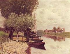 The Seine at Bougival by Alfred Sisley