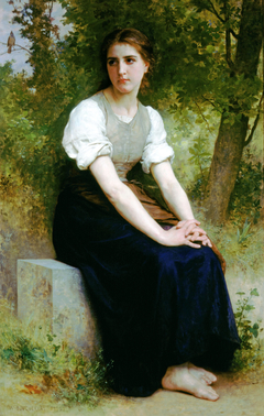 The Song of the Nightingale by William-Adolphe Bouguereau