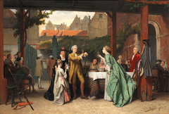 The victory of the crossbow shooter by Auguste Serrure