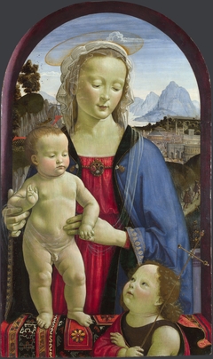 The Virgin and Child with Saint John by Davide Ghirlandaio