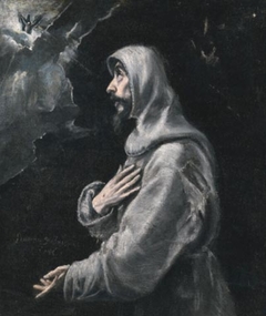 Saint Francis in ectasy by El Greco