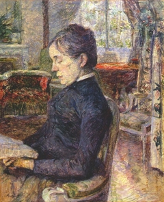 La Comtesse Adèle de Toulouse-Lautrec dans le salon du Château de Malromé by Henri de Toulouse-Lautrec