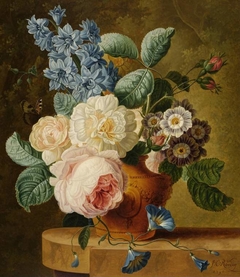 Vase of flowers by Johannes Christianus Roedig