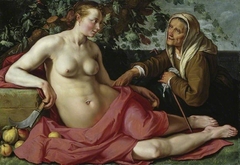 Vertumnus and Pomona by Hendrik Goltzius