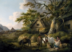 View at Enderby, Leicestershire by George Morland