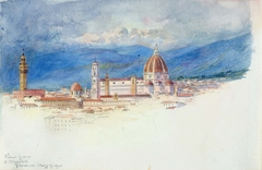 View from S. Miniato, Florence by George Elbert Burr