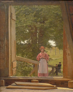 View from the Loft of the Grain Store at the Bakery in the Citadel of Copenhagen by Christen Købke