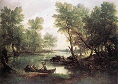 View near King's Bromley, on Trent, Staffordshire by Thomas Gainsborough