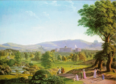 View of Schloss Wilhelmshöhe by Johann Erdmann Hummel