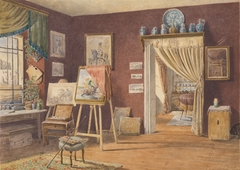 View of the Artist's Atelier by Friedrich Carl von Scheidlin