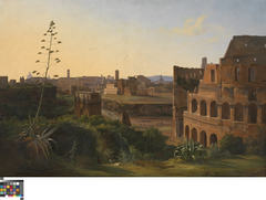 View of the Colosseum in Rome by Jodocus Sebastiaen van den Abeele