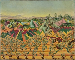 Vines and Olive Trees, Tarragona by Joan Miró