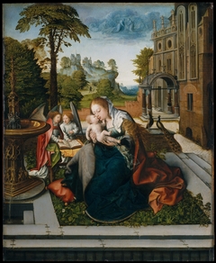 Virgin and Child with Angels by Bernard van Orley