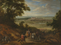 Vue du château de Versailles prise des hauteurs de Satory en 1664 by Adam Frans van der Meulen