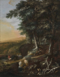 Waldlandschaft (zugeschrieben) by Nicolaes Ficke