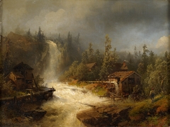 Water Mill by Hermann Ottomar Herzog