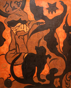 Witch with a black cat by Paul Ranson