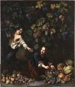 Youths picking Fruit by Michelangelo Cerquozzi