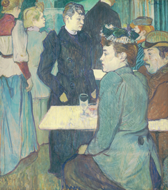 A Corner of the Moulin de la Galette by Henri de Toulouse-Lautrec