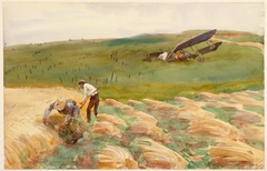 A Crashed Aeroplane by John Singer Sargent