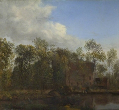 A Farm among Trees by Jan van der Heyden