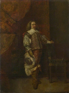 A Man in 17th-Century Spanish Costume by Ignacio León y Escosura