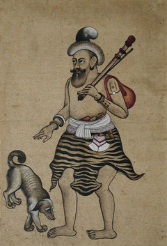 A mendicant and his dog by Anonymous