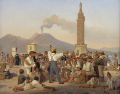 A Reciter of "Orlando Furioso" at the Molo, Naples by Constantin Hansen