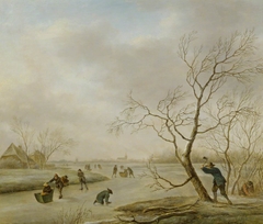 A Winter Landscape by Johannes Christiaan Janson