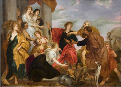 Achilles recognizes the daughters of Lykomedes by Anthony van Dyck