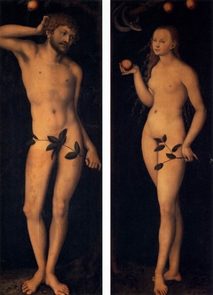 Adam and Eve by Lucas Cranach the Elder