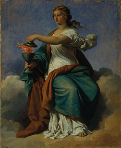 Allegory of Self-Control (Moderation) by Karl von Blaas