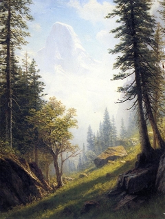 Among the Bernese Alps by Albert Bierstadt