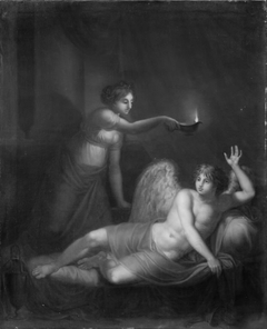 Amor, der vækkes af Psyche by Nicolaus Wolff