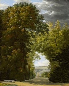 An Alley of Trees in a Park by Jean-Joseph-Xavier Bidauld