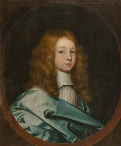 An Unknown Boy in a Light Blue Mantle by circle of John Riley