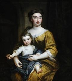 An Unknown Woman and Child, possibly Lady Rachel Russell, Duchess of Devonshire (1674-1725) and William Cavendish, 3rd Duke of Devonshire (1698-1755) by Godfrey Kneller