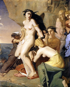 Andromeda chained to the Rock by the Nereids by Théodore Chassériau