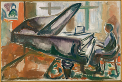 At the Grand Piano by Edvard Munch