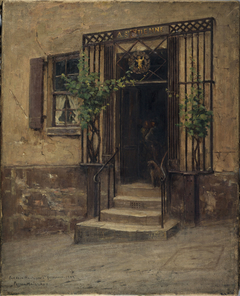 Auberge à l'enseigne de Saint-Étienne, rue de la Montagne-Sainte-Geneviève by Fernand Maillaud