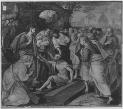 Auferweckung des Lazarus by Maerten de Vos